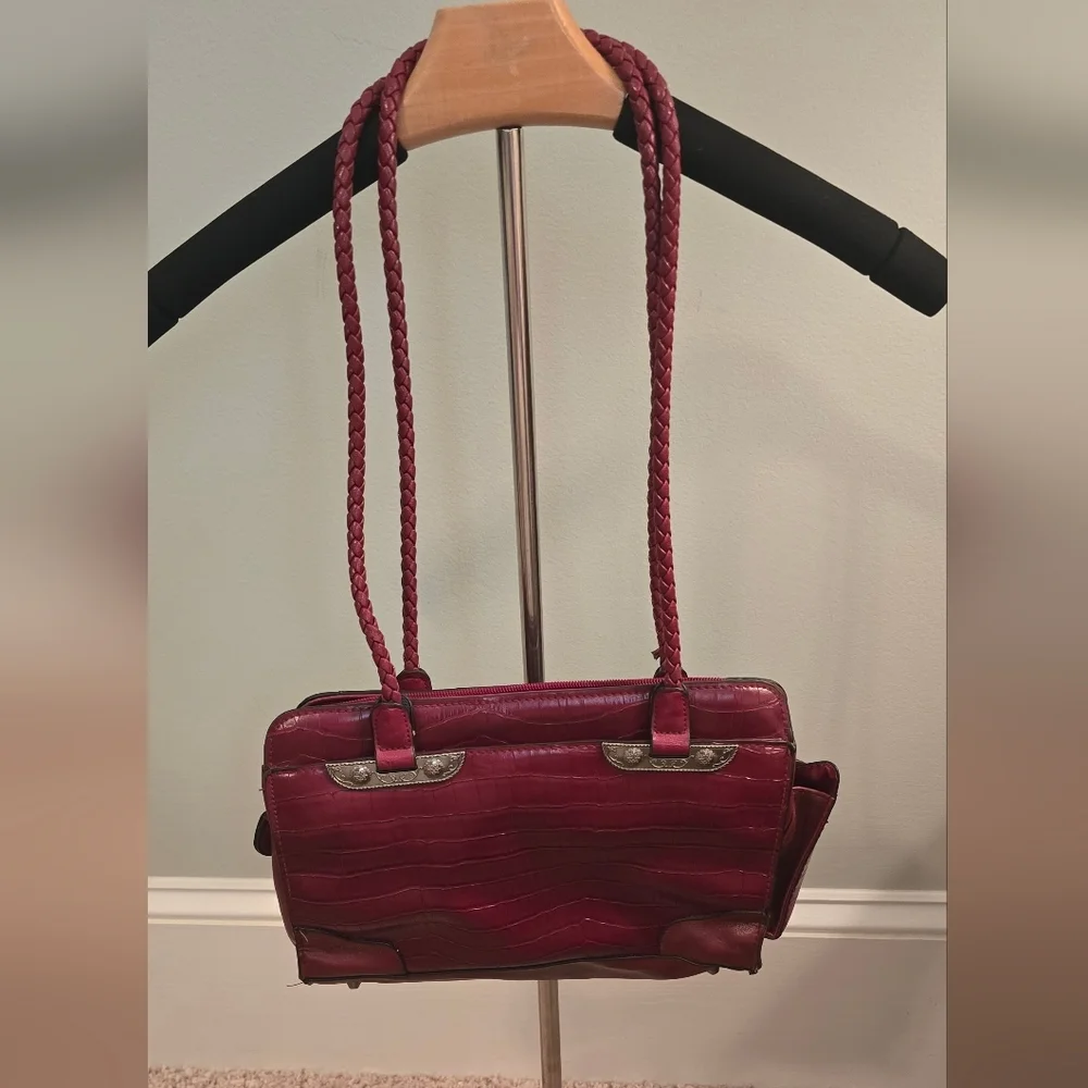 Bueno Red Western Style Handbag, Multiple Compartments (1206) - Picture 2 of 11
